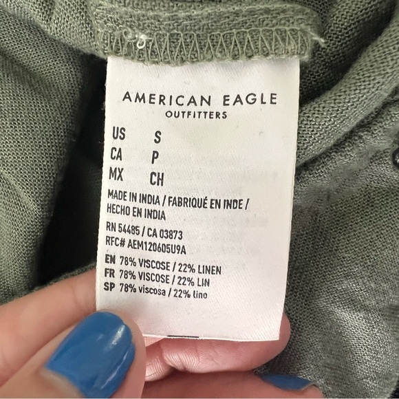 2/25
AE One Shoulder Jumpsuit American Eagle Linen Blend Small - Picture 4 of 5